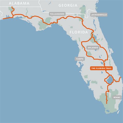 MAP Map Of The Florida Trail